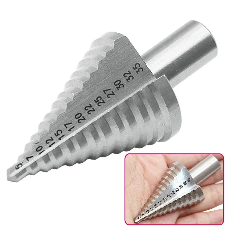 5-35MM High Speed Steel Step Drill Bit Wood Metal Drilling Bit HSS
