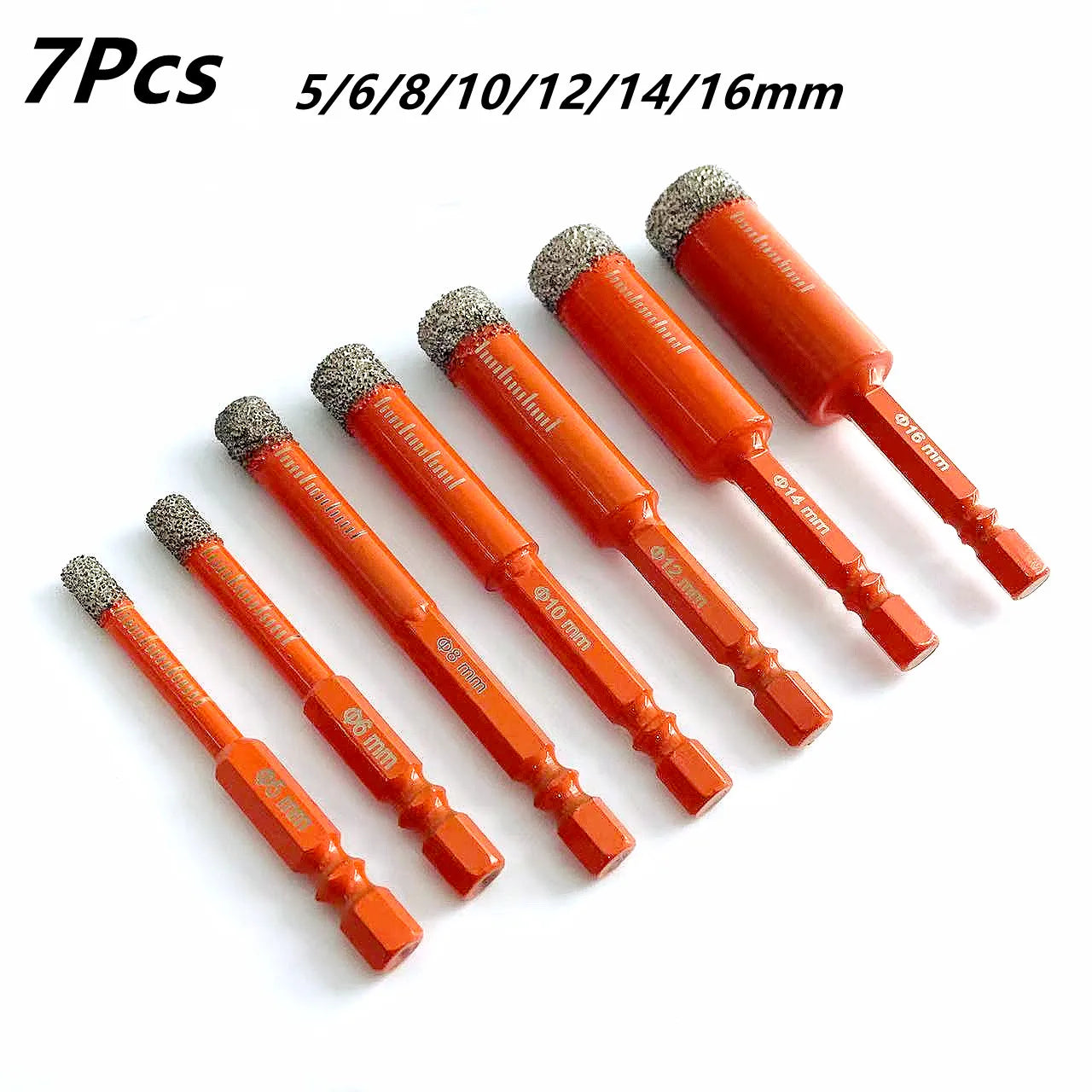 Dry Diamond Drill Bits Set for Granite Ceramic Marble Tile Stone