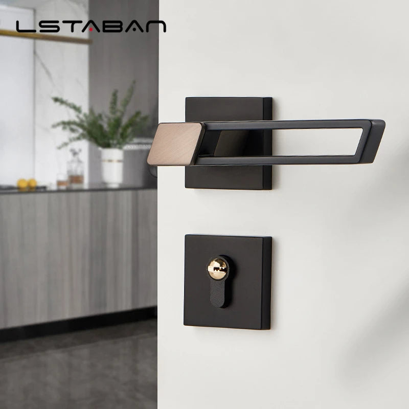 Interior Zinc Alloy Silent Anti-theft Door Lock Security Mute Door