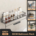 Suction Cup Bathroom Rack Bathroom Shelf Toilet Space Aluminum No