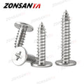 M2 M2.6 M3 M3.5 M4 M5 M6 Cross Phillips Ultra Thin Super Low Flat W...