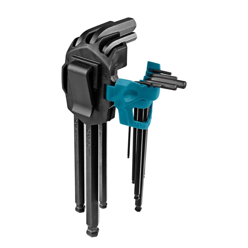 Makita B-65894 Hex Key Wrench Set 9-Piece Multiple Sizes Exagonal