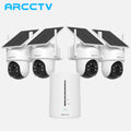 ARCCTV 4MP Wifi Solar Camera Kit Outdoor Wireless Security