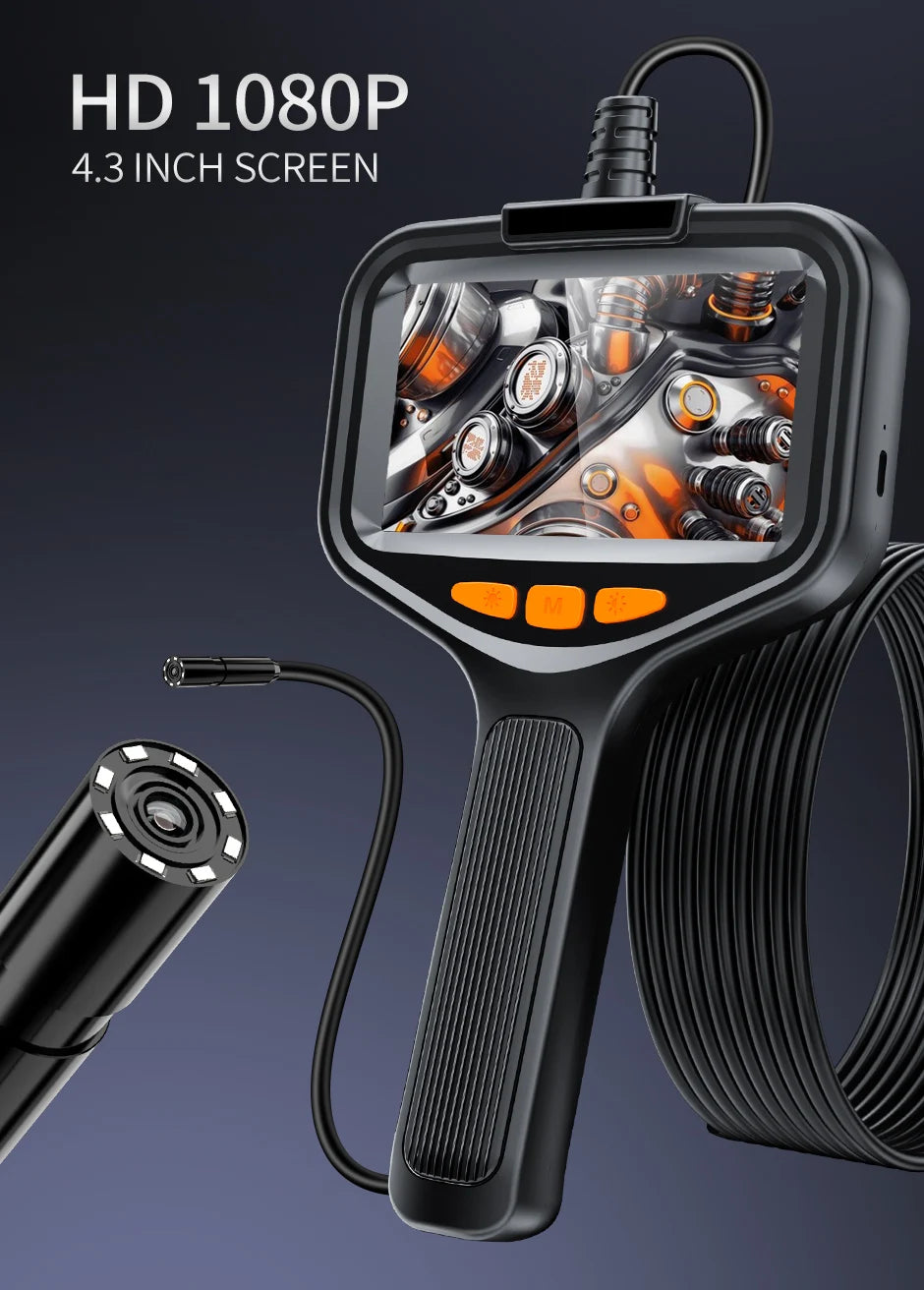 Single & Dual Industrial Endoscope Camera 4.3'' LCD Digital Handheld