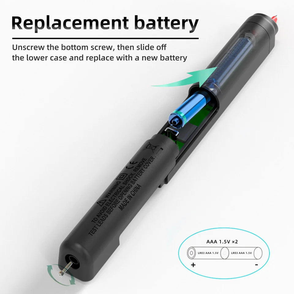 MAXRIENY Voltage Tester 12V-300V Non-Contact and Contact Voltage Pen