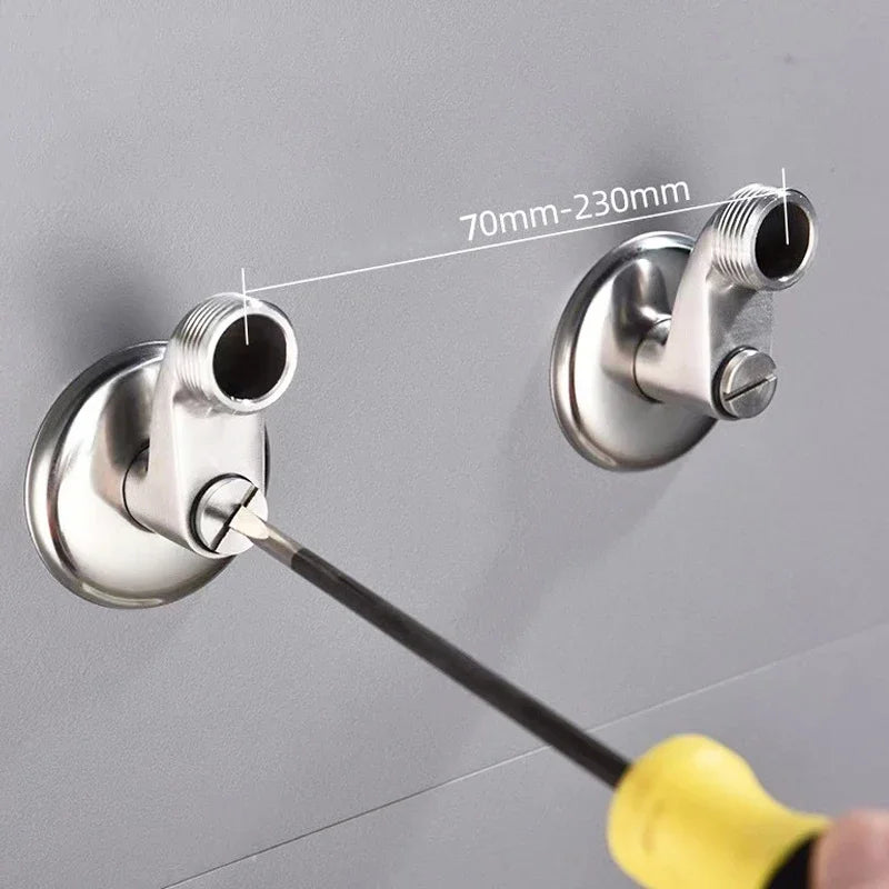 Width Adjustable Angle Valve Replacement Shower Faucet Adapter Part