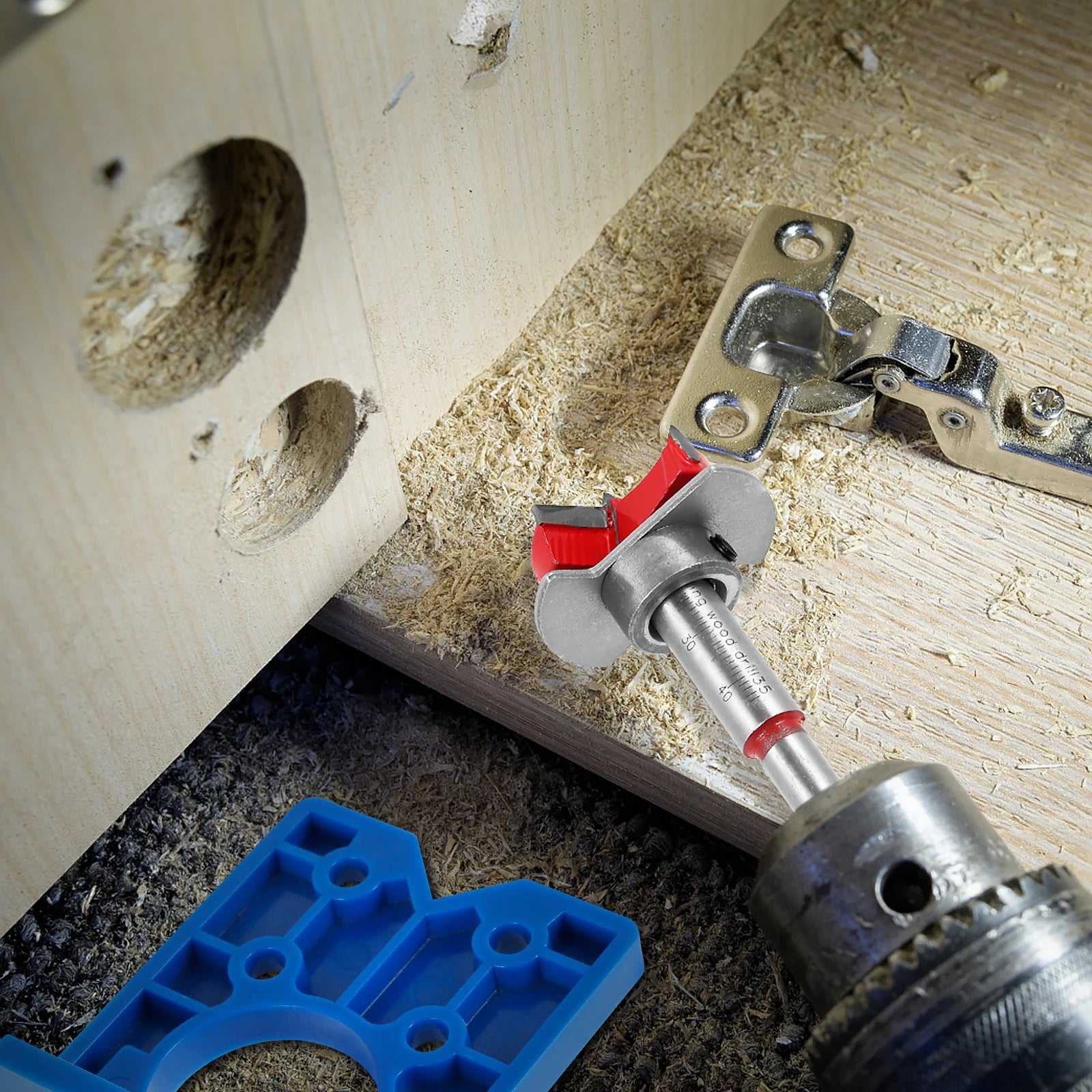 35mm Hinge Drilling Jig Set Concealed Guide Hinge Hole Drilling