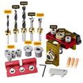 3-in-1 Woodworking Doweling Jig Kit — Adjustable Aluminium Pocket H...