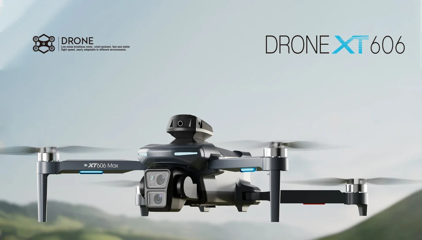 XT606 GPS Drone 8K HD 360° Dual Cameras 5G WiFi FPV Brushless Foldable