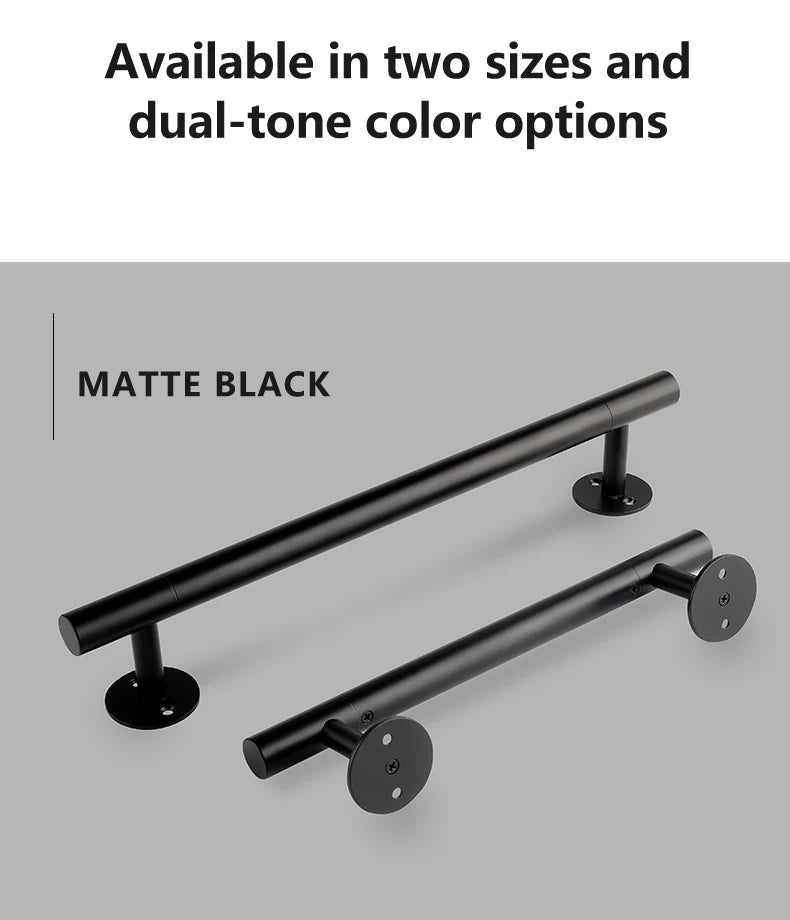 300mm Long Barn Door Handles 400mm Metal Gate Pull Handles Black