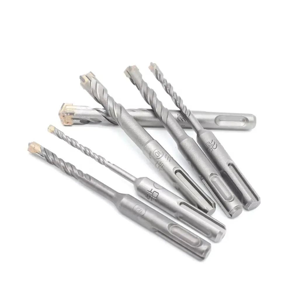Cross Tips Concrete SDS Plus Drill Bit 4 Cutters Round Shank Impact