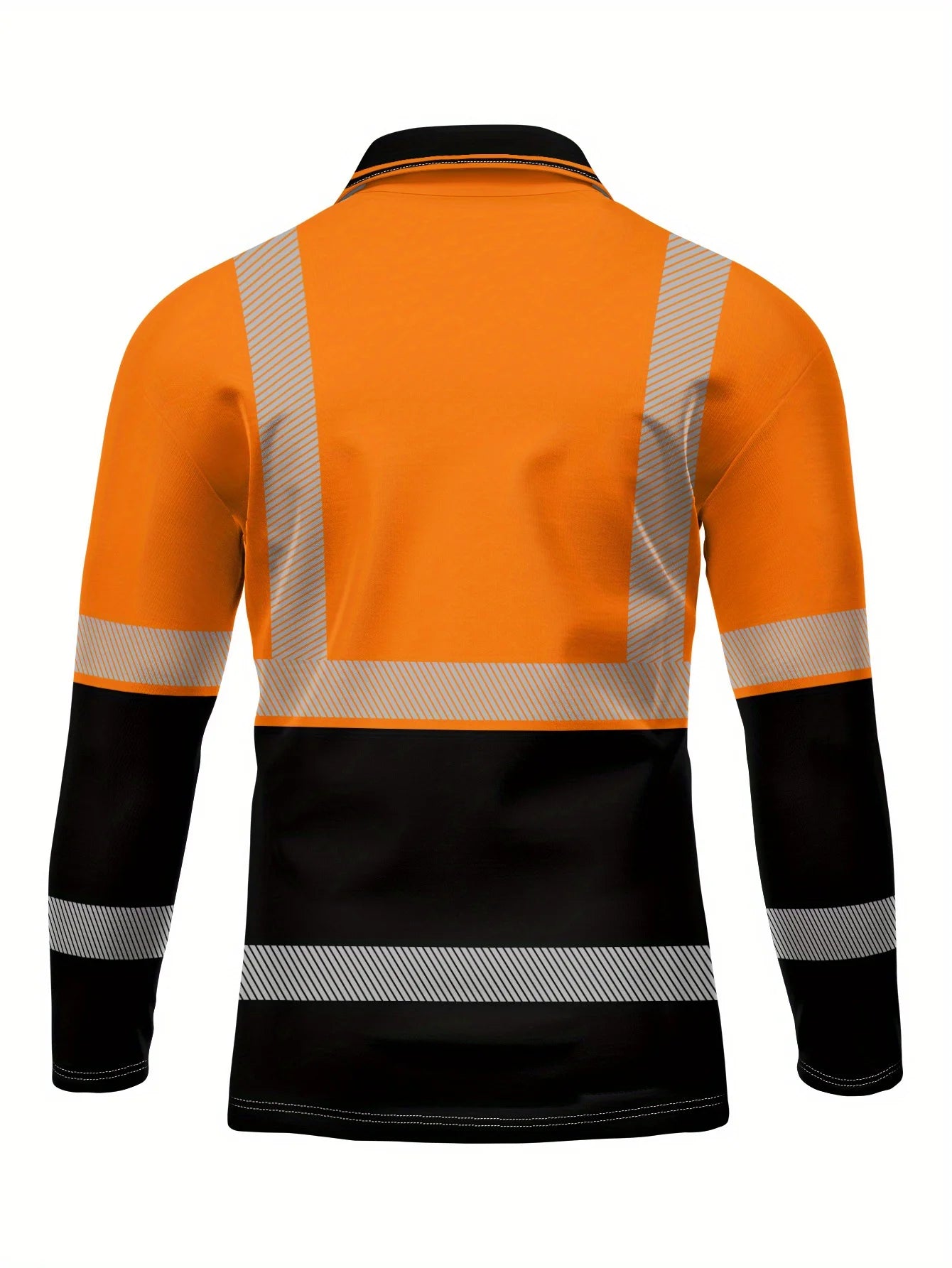 Men's 2025 Long Sleeve Polo Shirt, Polyester Slim Fit