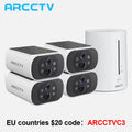 ARCCTV 4MP Wifi Solar Battery Camera Kit Surveillance Security System