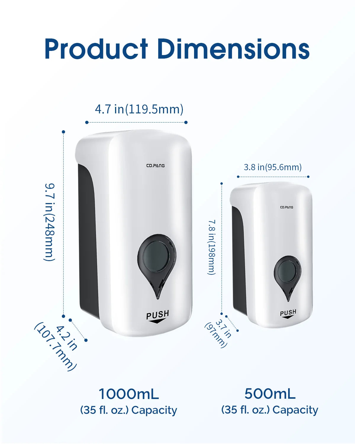 Foam Soap Dispenser Wall Mount Hand Washing Sanitizer Dispensing Foam