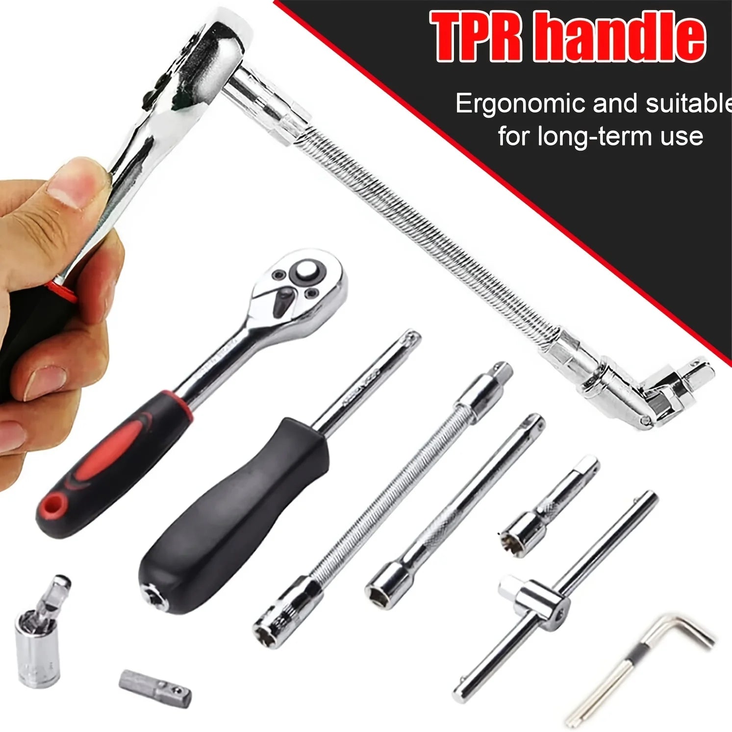 2025 New 46-piece Auto Repair Combination Ratchet Wrench Auto