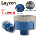 M14 Thread Vacuum Brazed Dry Diamond Drilling Core Bit 6-120mm For