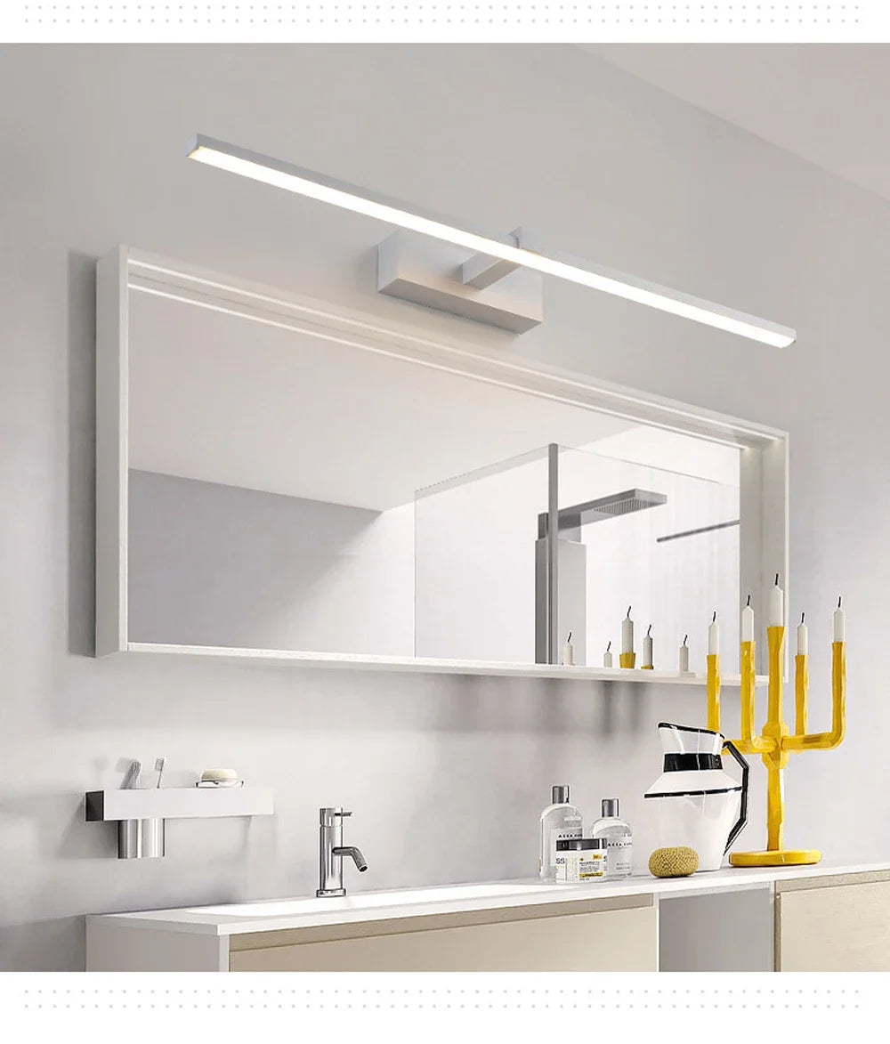 Modern LED Wall Light Bathroom Hardwares Wall Lamp Three Colors