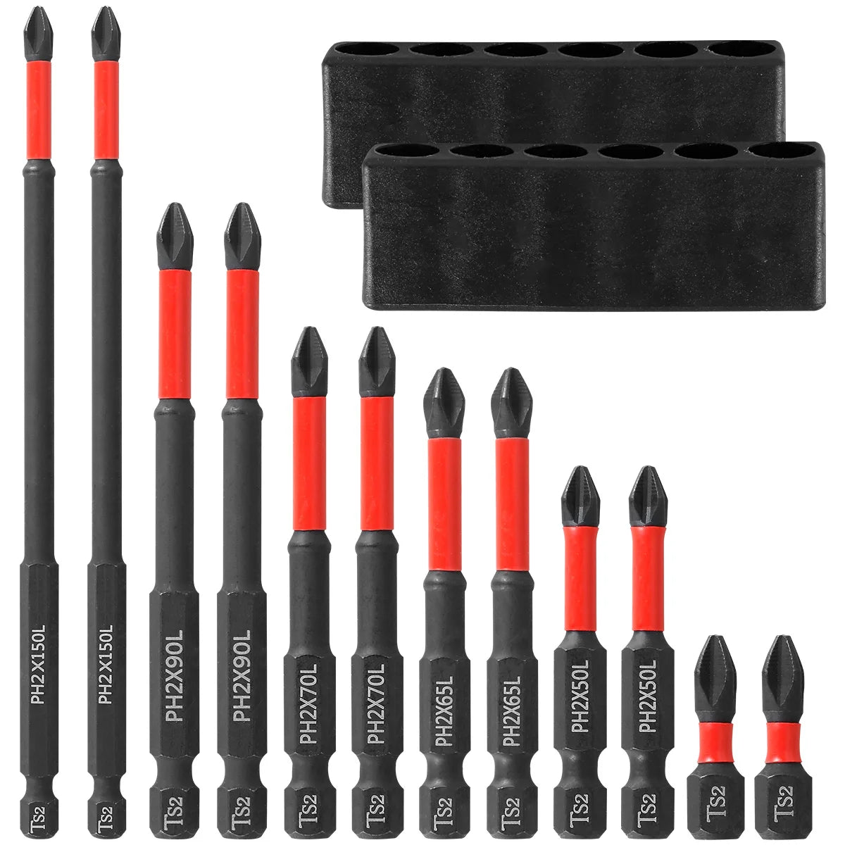 6/24 Pcs Driver Bit K5 Impact Screwdriver Bits Anti-Slip Magnetic D
