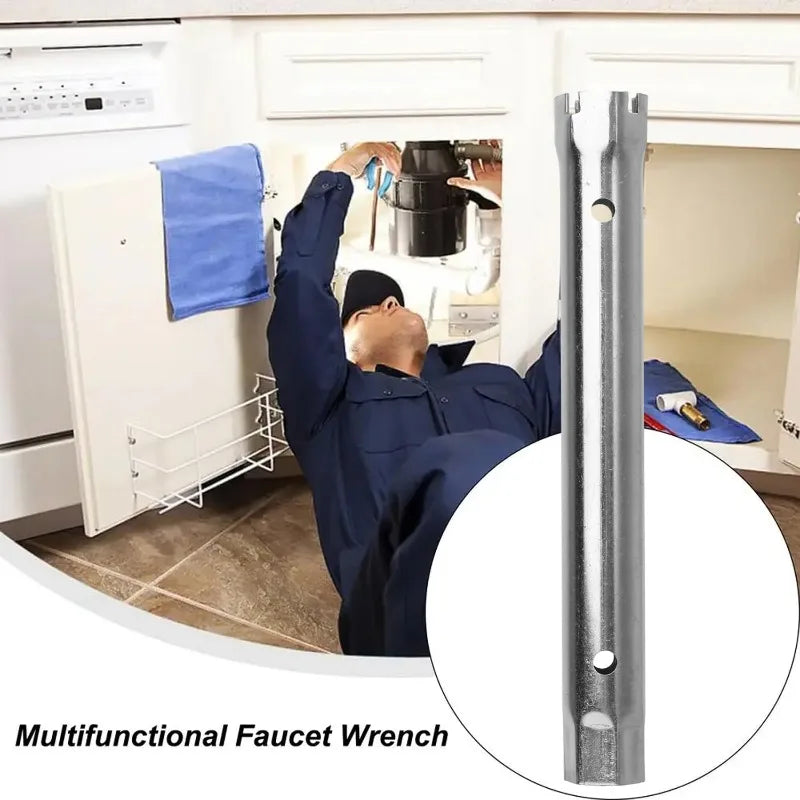 23-27mm 34-40mm Pipe Spanner Socket Wrench Double Ended Sink Faucet