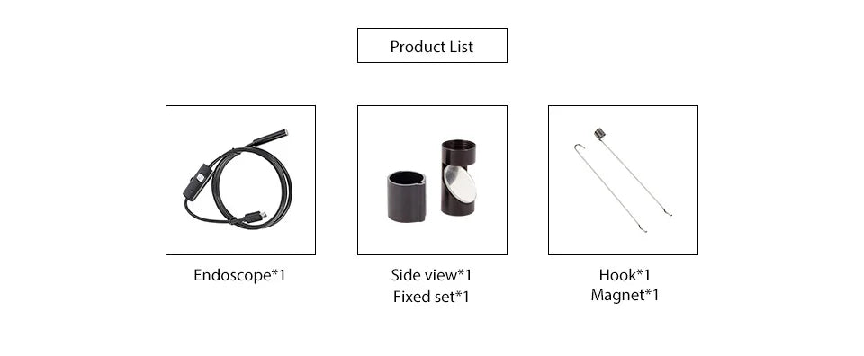 3 in 1 USB Endoscope for OTG Android Phone 7mm Borescope Inspection