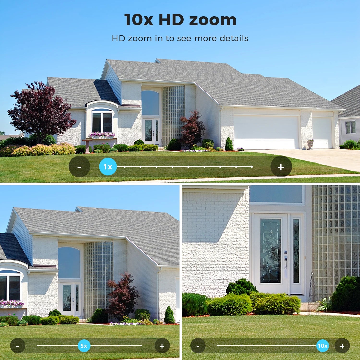 20MP Outdoors Wifi Camera 10K HD Three Lens Security 5G PTZ IP Camera