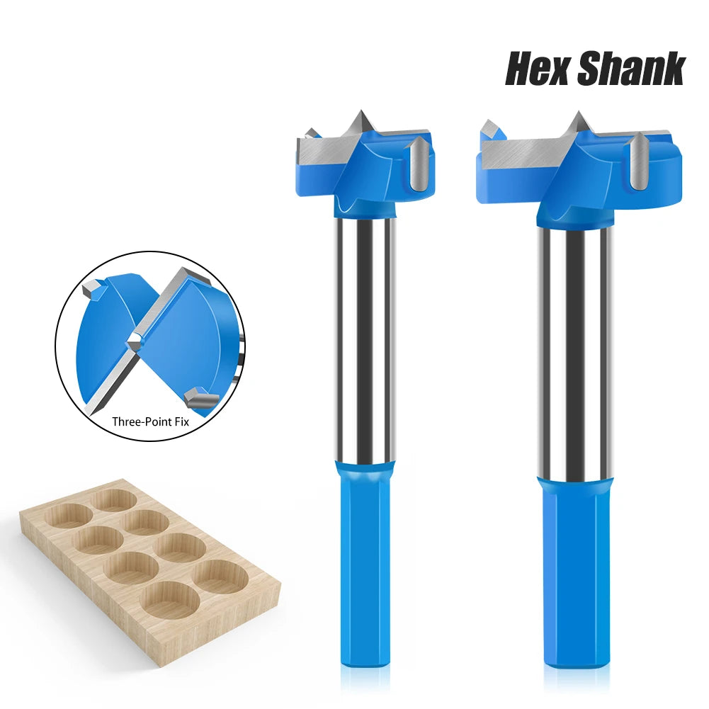 Hex Shank Hinge Boring Drill Bit 16-50mm Hole Saw Cutter Tungsten