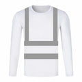 Reflective Shirt for Men Long Sleeve Work Shirt High Visibility