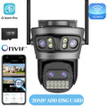 20MP Outdoors Wifi Camera 10K HD Three Lens Security 5G PTZ IP Camera