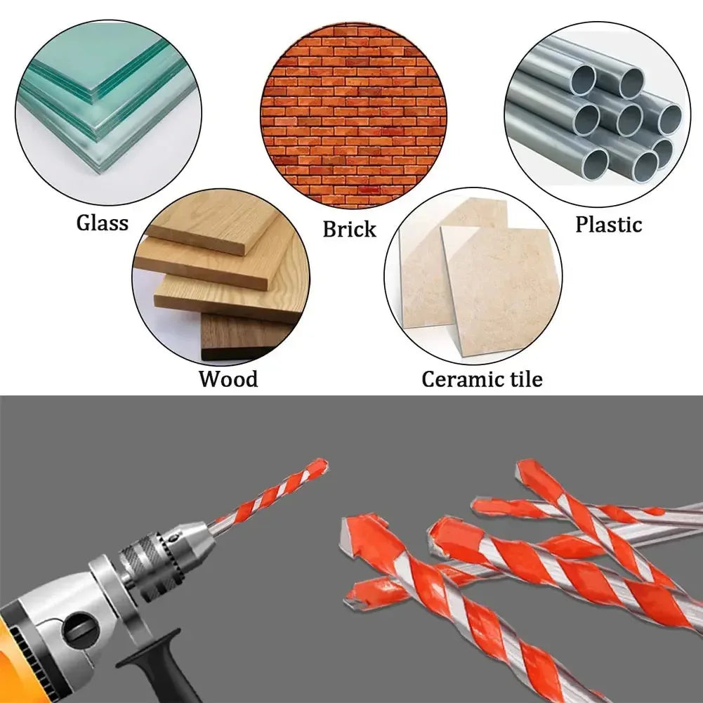6/8/10/12mm Multifunction Drill Bits Set Ceramic Wall Tile Marble