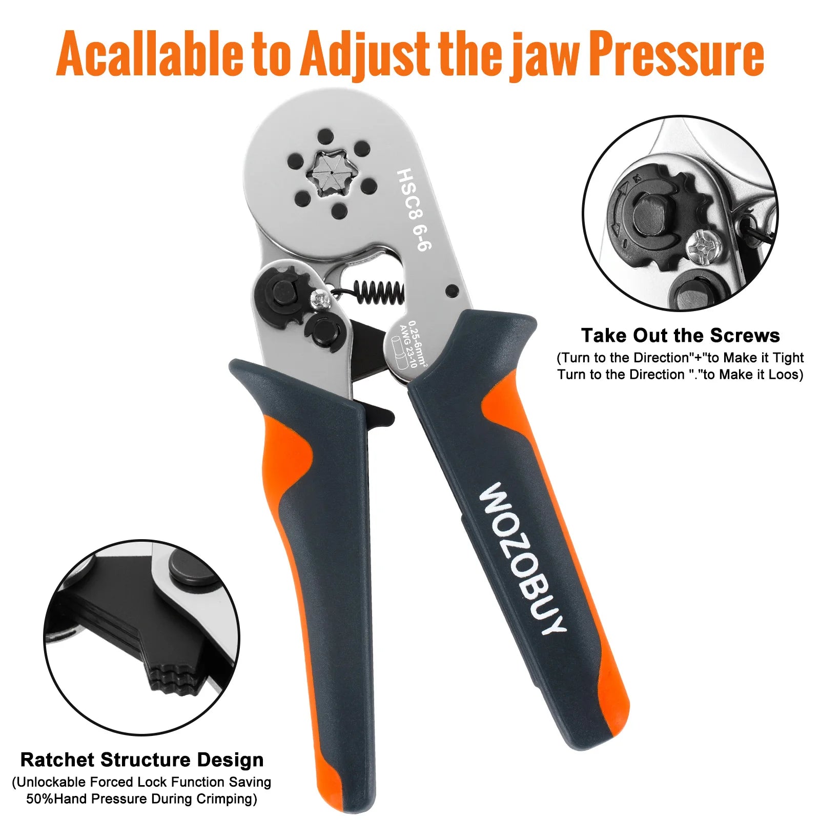 Ferrule Sleeves Terminal Crimping Tools Mini Electrical Pliers HSC8