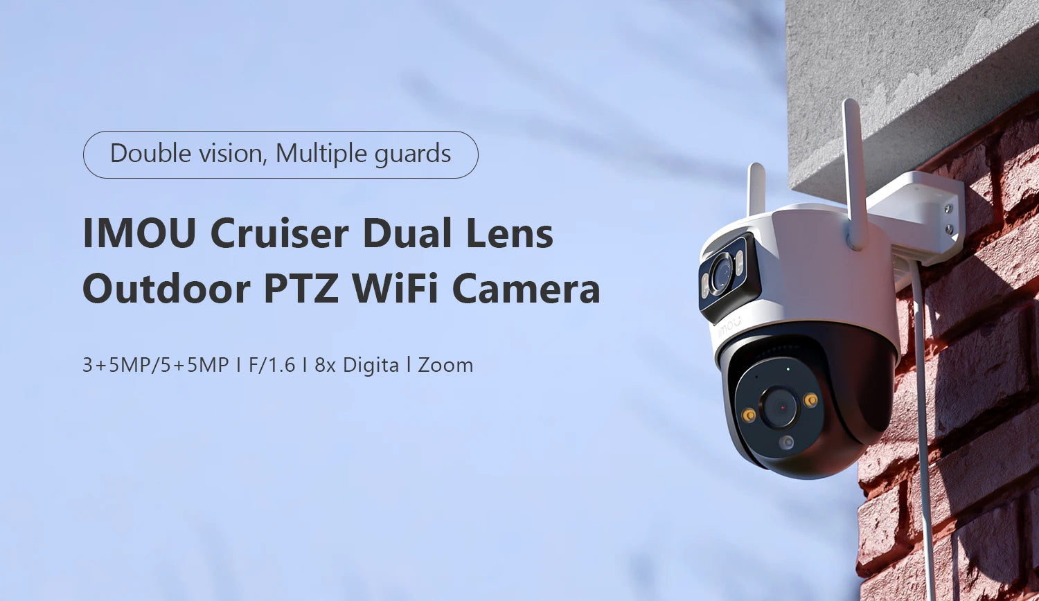 IMOU Dual Lens Outdoor Camera PT Camera Home Security IP Camera AI