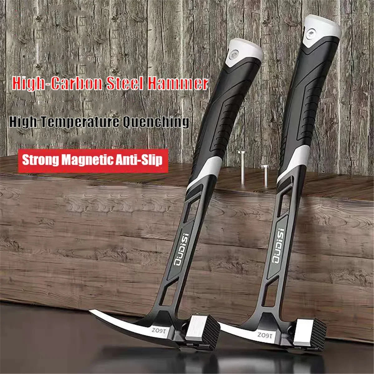 Multifunction Magnetic Claw Hammer for Woodworking Non-slip