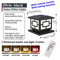 Timed LED Solar Outdoor Light Pillar Solar Lights Waterproof Thick