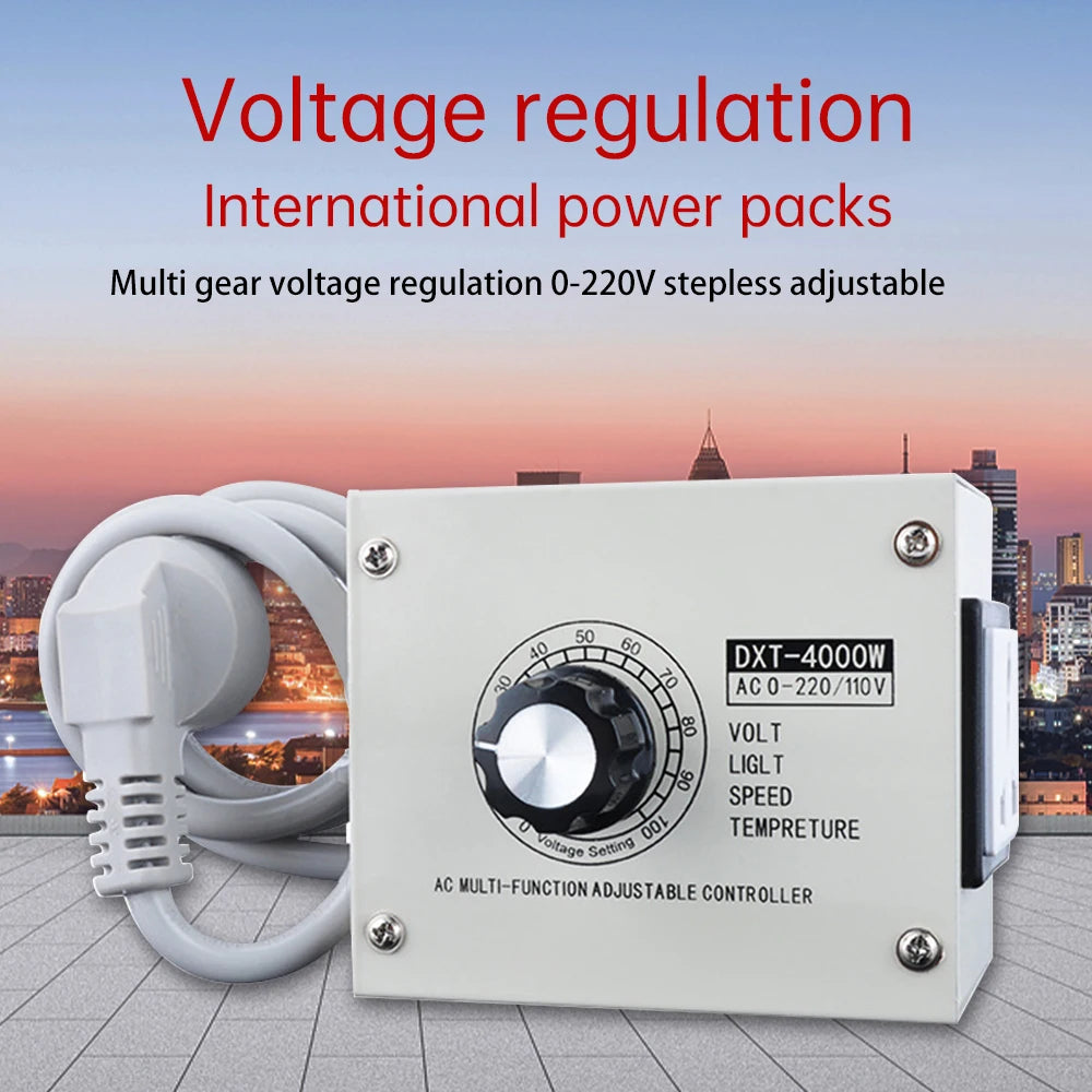 4000W Variable Voltage Regulator AC 110/220V – Dimmer Speed Controller