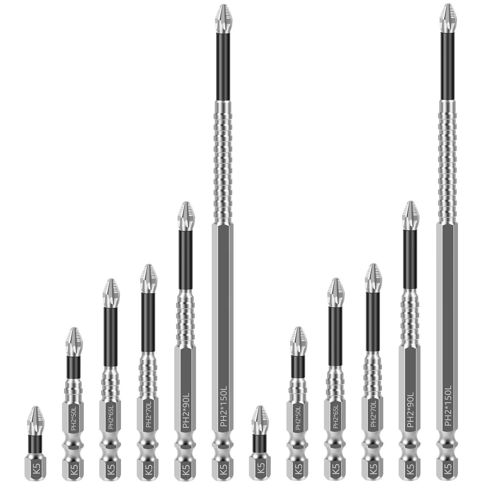 K5 High Magnetic Screwdriver Drill Bit Set Universal Anti-Slip Teeth