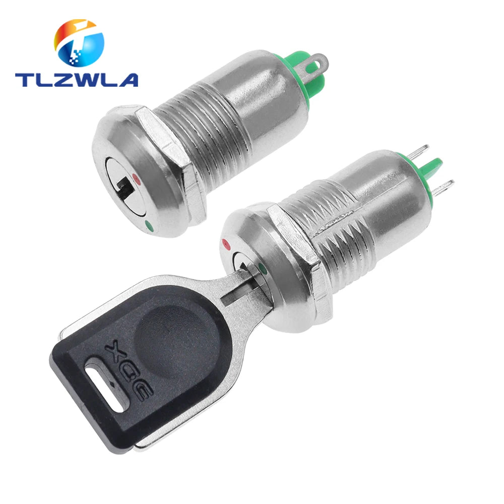 12mm Zinc Alloy Electronic Key Switch With 2 Keys ON OFF Phone Lock