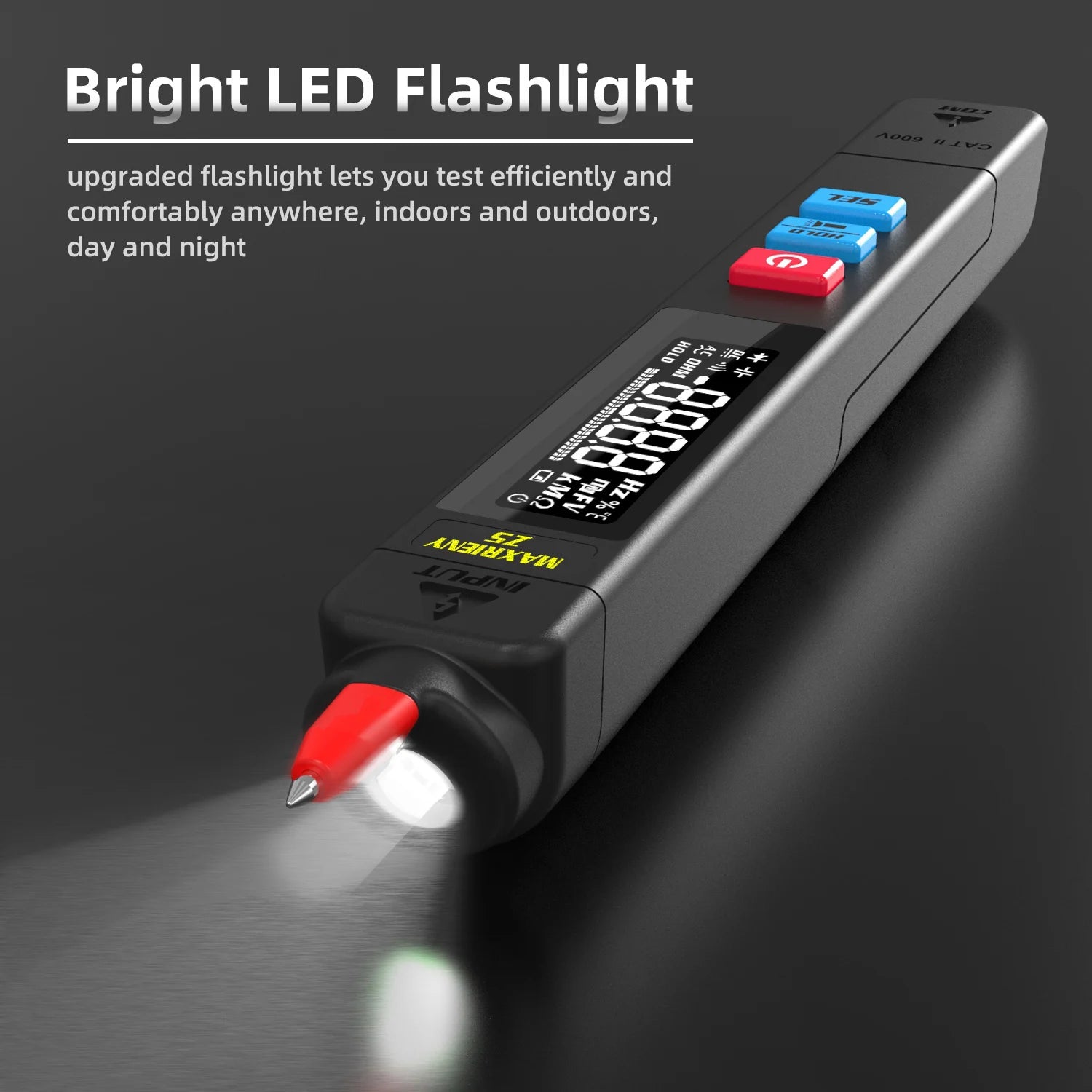 Smart Digital Voltage Detector Tester Indicator Electric Pen DC AC