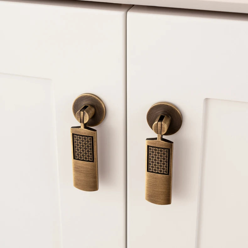 Santaya Antique Brass Handle Luxury Bronze Pull Kitchen Cabinet