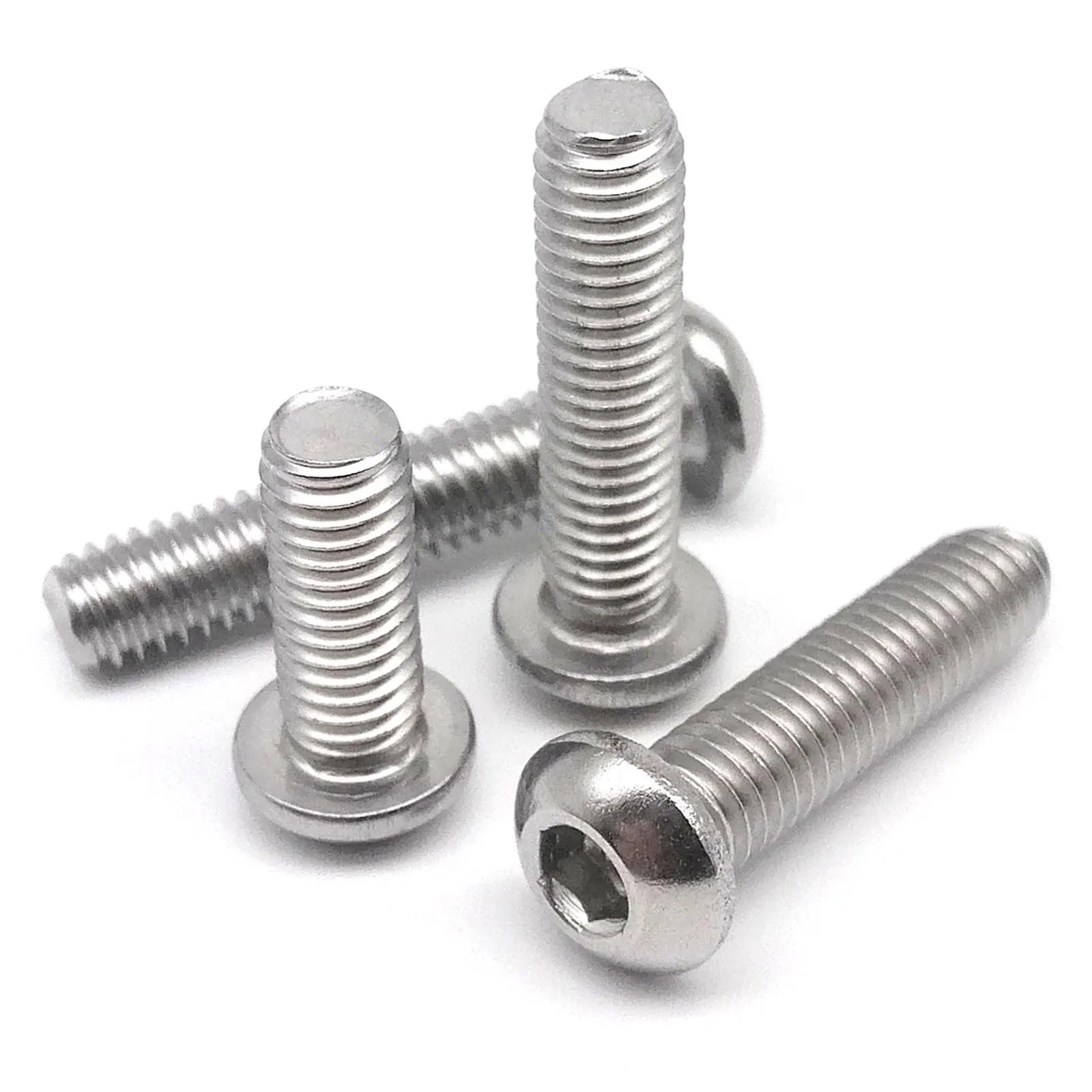 10/50pcs M1.6 M2 M2.5 M3 M4 M5 M6 M8 304 A2-70 Stainless Steel
