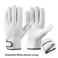 Men Work Gloves Soft Cowhide Driver Hunting Driving Farm Garden