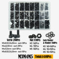 Black 2500P Hex Socket Head Screws Set M2 M2.5 M3 M4 M5 M6 DIN912