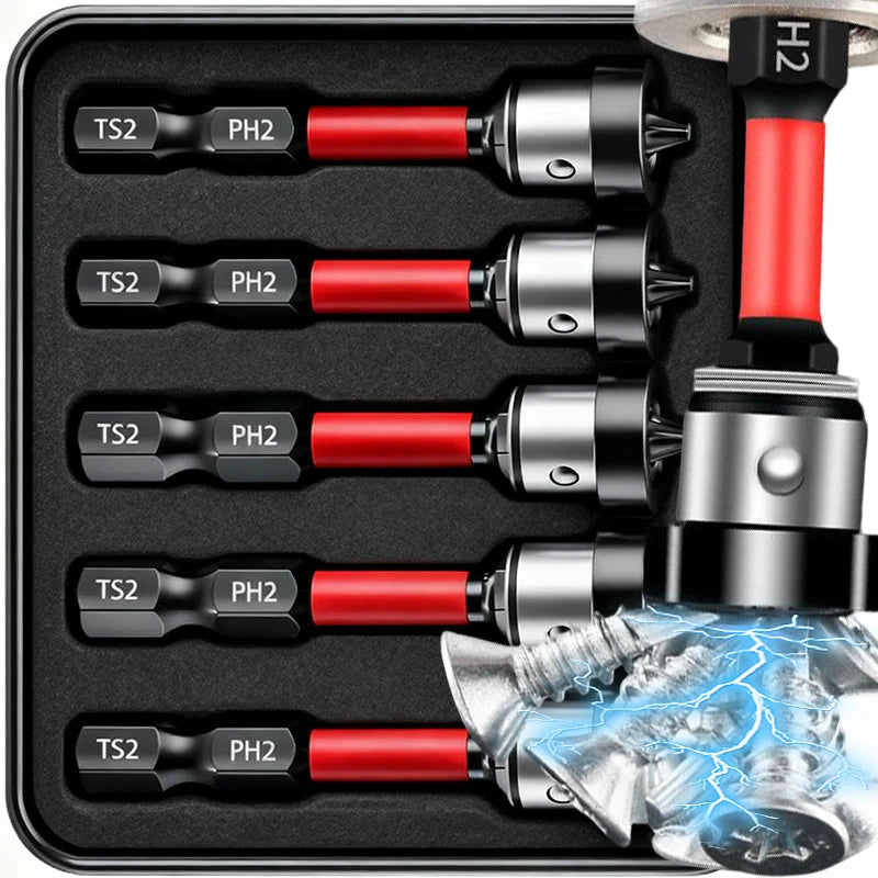 Magnetic Positioning Screwdriver Bits — Magnet Collar Hex Shank for...