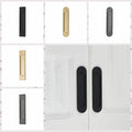 Double-sided Self-adhesive Handle Black/Grey/Gold Aluminum Alloy Gl...