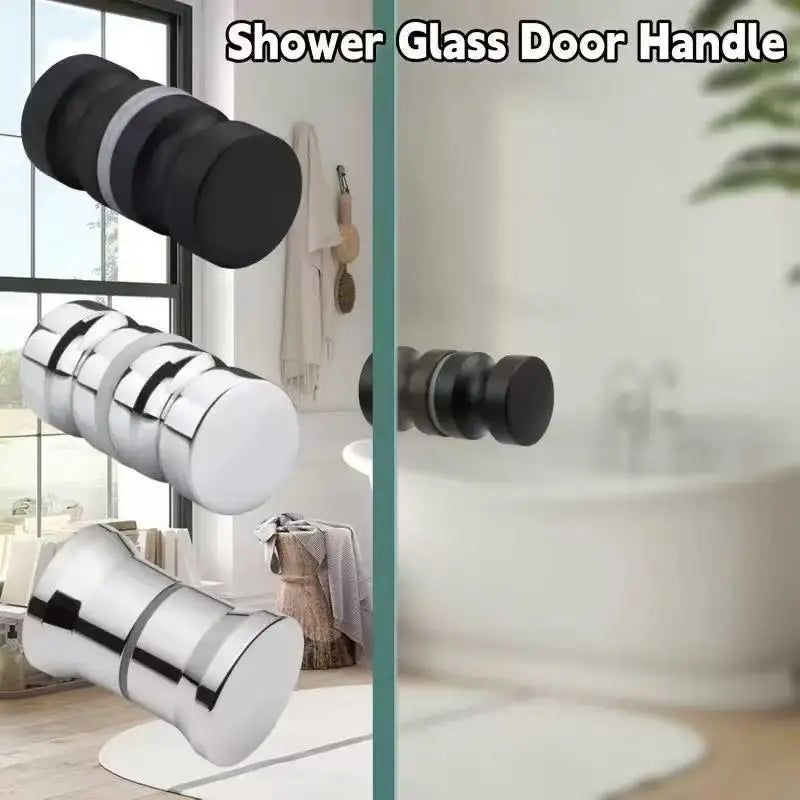 Stylish Shower Glass Door Handle,Sliding Shower Doors Knob,Double