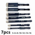 Hex Shank Brazed Dry Diamond Tile Drill Bit — 5mm  - View 1