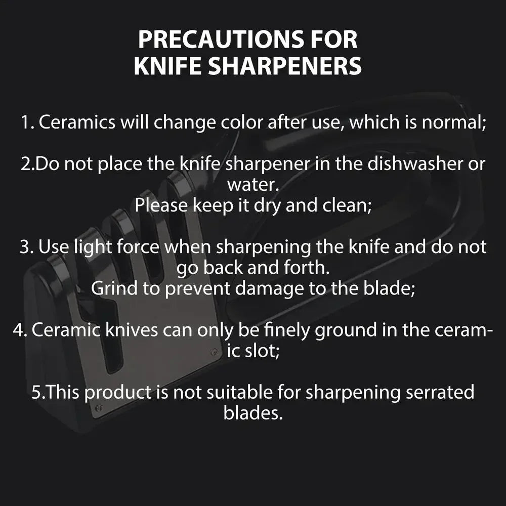 Kitchen 4 Segment Knife Sharpener Multifunctional Portable Non-slip