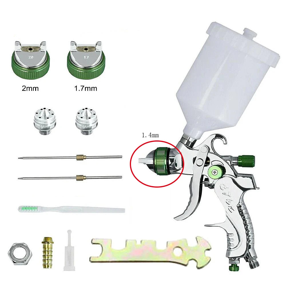 WENXING HVLP Gravity Spray Gun 0.8–2.0mm – Professional Car Painting