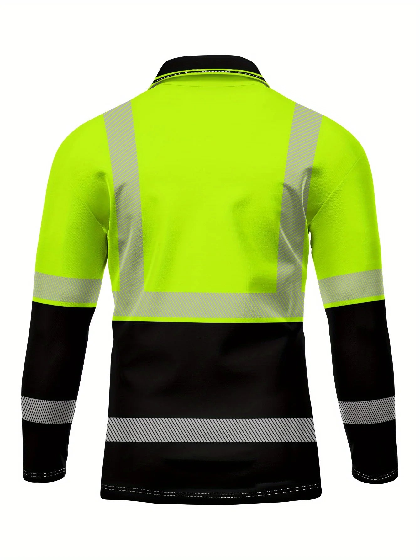Men's 2025 Long Sleeve Polo Shirt, Polyester Slim Fit