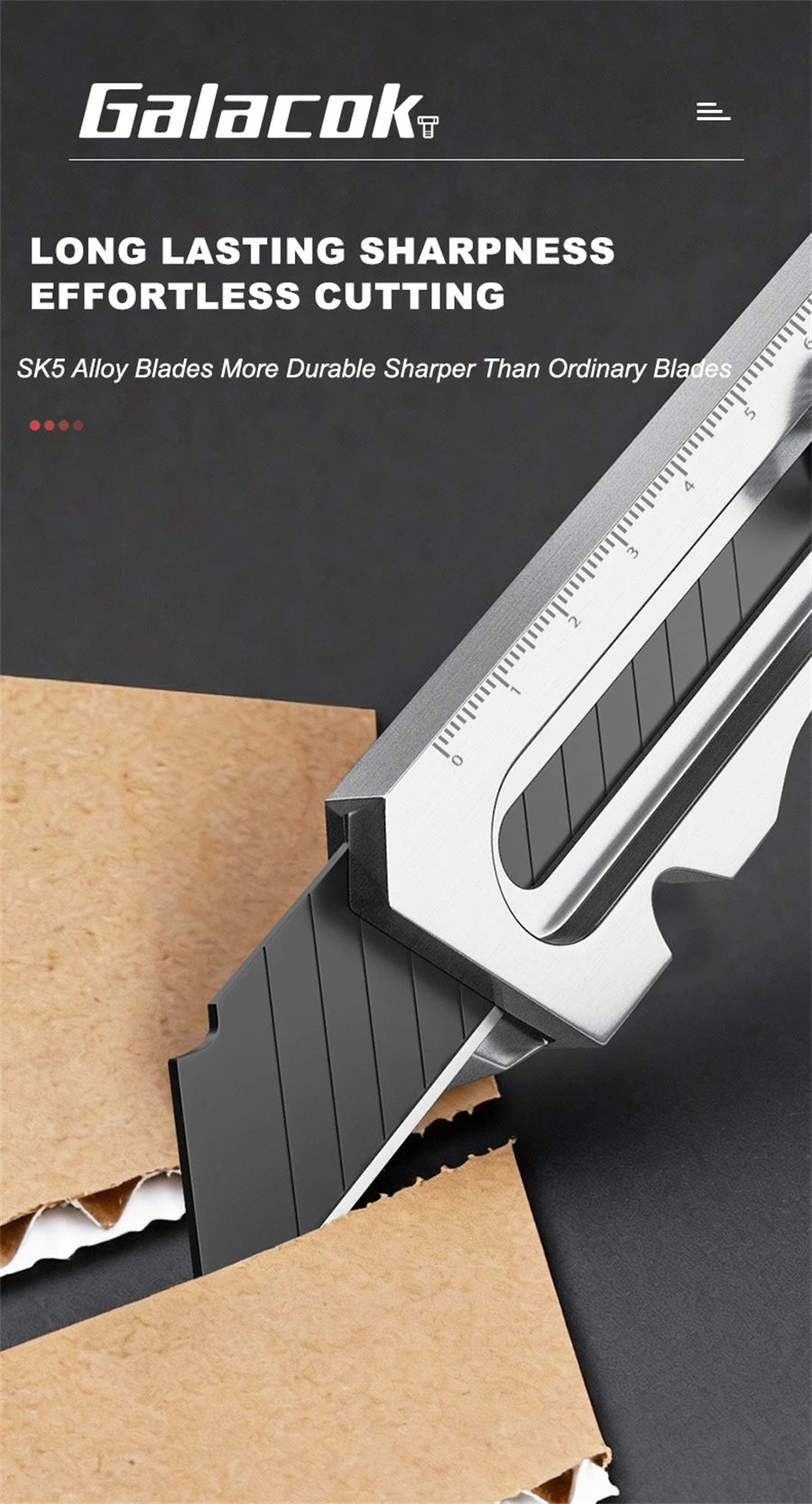 Stainless Steel Utility Knife 6 In 1 Multi-Function Opener