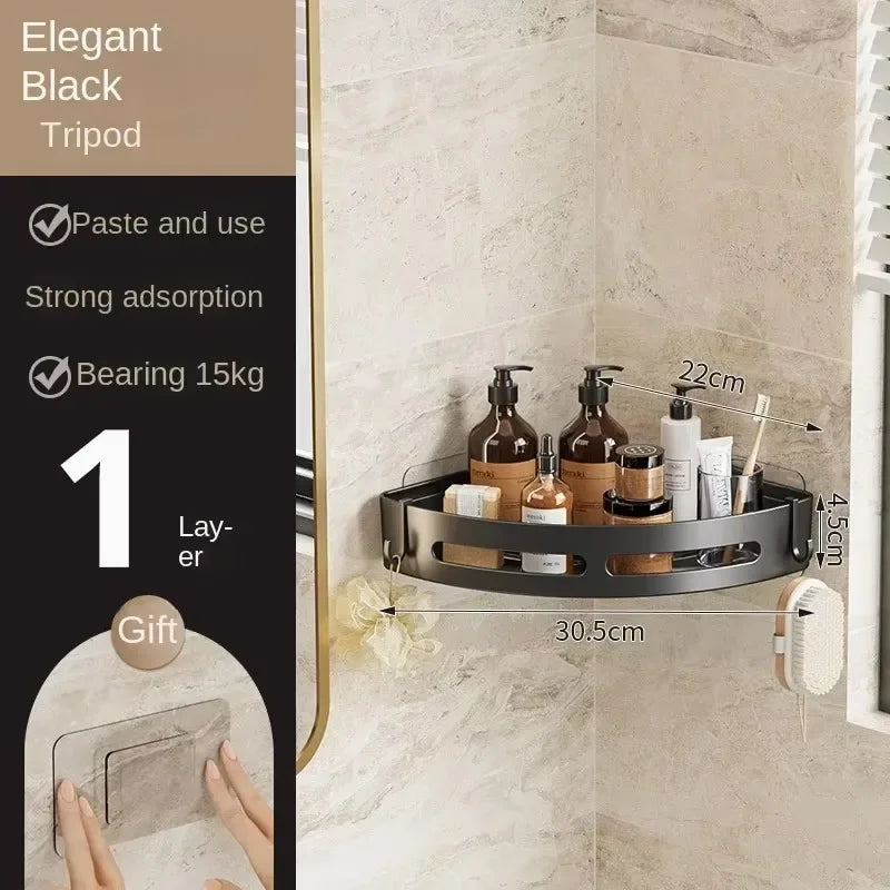 NEW 3/2/1 PCS Adhensive Bathroom Shampoo Holder Shower Caddy Shelves